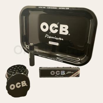 OCB Rolling Smoker Set Black
